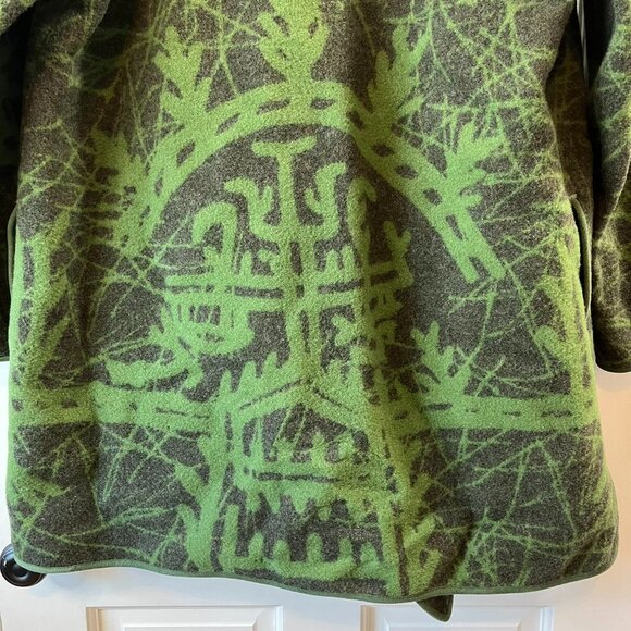 Laurie Jacobi Wool Draped Open Jacket Pine Needle Design - Size Small - FLAWS - Picture 4 of 8